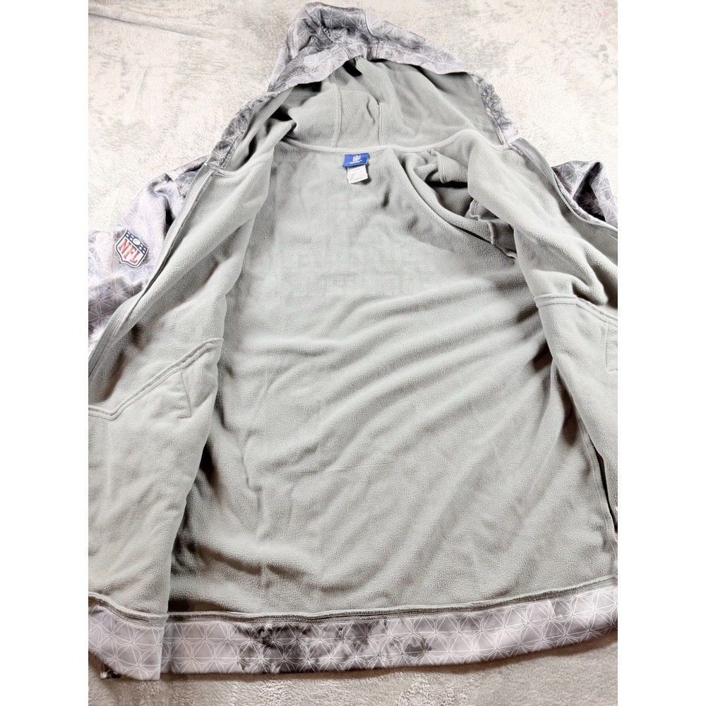 New Orleans Saints Hoodie Mens 2XL Reebok On Field Gray Full Zip NFL - Picture 8 of 11